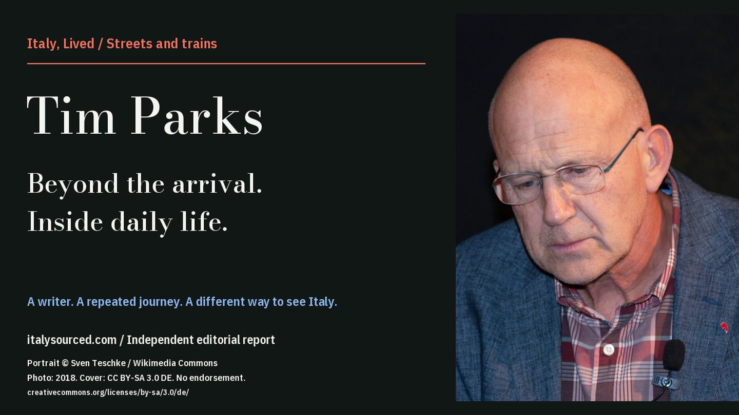 Historical portrait of Tim Parks by Sven Teschke, photographed in Germany in 2018